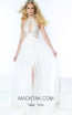 Jasz Couture 6454 Ivory Gold Front Dress