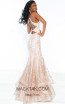 Jasz Couture 6457 Pink Gold Back Dress