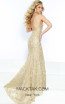 Jasz Couture 6464 Gold Back Dress