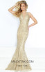 Jasz Couture 6464 Gold Front Dress