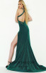 Jasz Couture 6470 Electric Emerald Back Dress