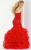 Jasz Couture 6471 Red Back Dress