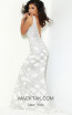 Jasz Couture 6472 Ivory Silver Back Dress