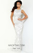 Jasz Couture 6472 Ivory Silver Front Dress