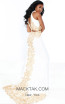 Jasz Couture 6476 Ivory Gold Back Dress