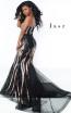 Jasz Couture 6499 Black Rose Back Prom Dress
