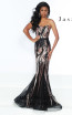 Jasz Couture 6499 Black Rose Front Prom Dress