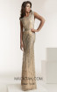 Jasz Couture 1404 Nude Front Evening Dress