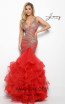 Jasz Couture 7000 Red Front Dress