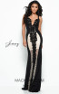 Jasz Couture 7001 Black Front Dress