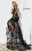 Jasz Couture 7005 Black Nude Back Dress