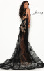 Jasz Couture 7005 Black Nude Back Dress