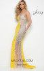 Jasz Couture 7007 Yellow Side Dress