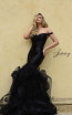 Jasz Couture 7008 Black Front Dress