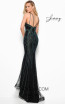 Jasz Couture 7011 Black Green Back Dress