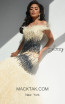 Jasz Couture 7012 Nude Gunmetal Front Dress