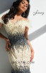 Jasz Couture 7012 Nude Gunmetal Front Dress
