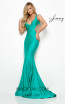 Jasz Couture 7014 Emerald Front Dress