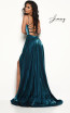 Jasz Couture 7015 Teal Back Dress
