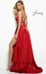 Jasz Couture 7015 Red Back Dress