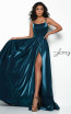 Jasz Couture 7015 Teal Front Dress