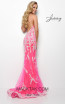Jasz Couture 7022 Hot Pink Back Dress