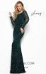 Jasz Couture 7023 Black Emerald Front Dress