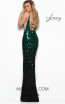 Jasz Couture 7034 Black Green Back Dress