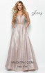 Jasz Couture 7039 Silver Front Dress