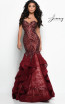 Jasz Couture 7046 Wine Front Dress