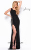 Jasz Couture 7048 Black Front Dress