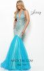 Jasz Couture 7050 Turquoise Front Dress
