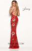 Jasz Couture 7058 Red Back Dress
