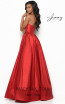 Jasz Couture 7059 Red Back Dress