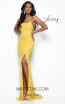 Jasz Couture 7067 Yellow Front Dress