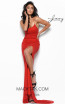 Jasz Couture 7067 Red Front Dress