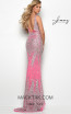 Jasz Couture 7073 Hot Pink Back Dress