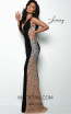 Jasz Couture 7078 Black Side Dress