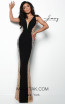 Jasz Couture 7078 Black Front Dress