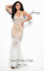 Jasz Couture 7079 Nude White Front Dress