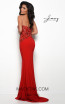 Jasz Couture 7089 Red Back Dress