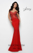 Jasz Couture 7089 Red Front Dress