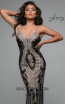 Jasz Couture 7090 Black Nude Front Dress
