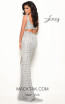 Jasz Couture 7091 Silver Back Dress