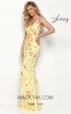 Jasz Couture 7096 Yellow Multi Front Dress