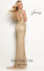 Jasz Couture 7105 Gold Back Dress