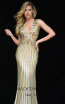 Jasz Couture 7105 Gold Front Dress
