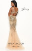 Jasz Couture 7111 Gold Back Dress