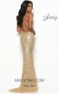 Jasz Couture 7113 Gold Back Dress