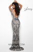 Jasz Couture 7125 Nude Navy Back Dress